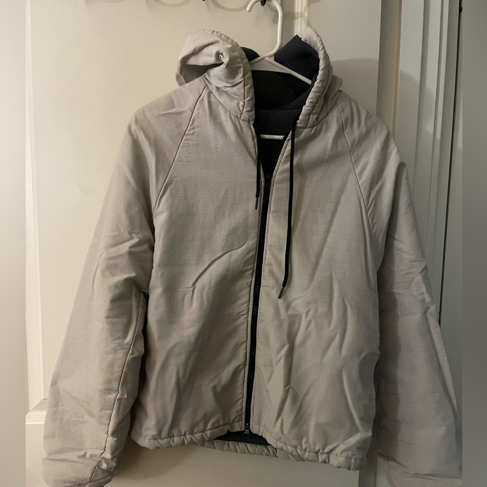 American Apparel, gray puff, fleece lined